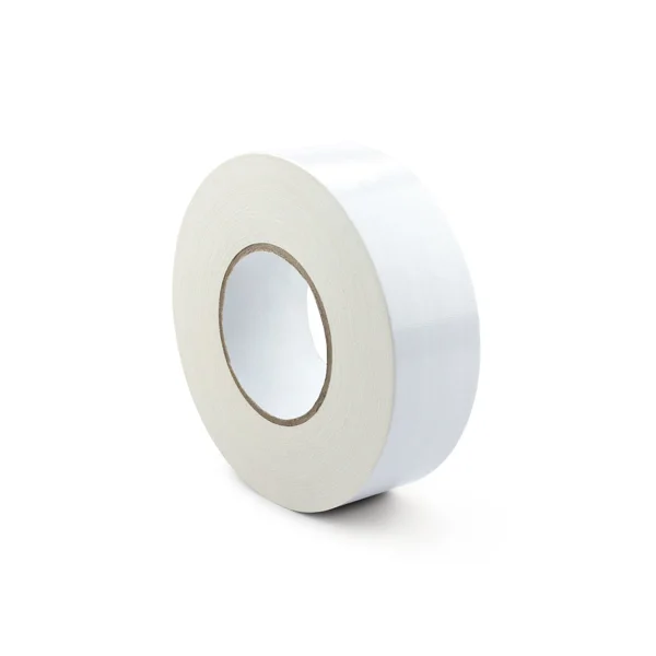 Hladká textílna páska WT-5561 – textil potiahnutý PE, biela, 38 mm × 50 m
