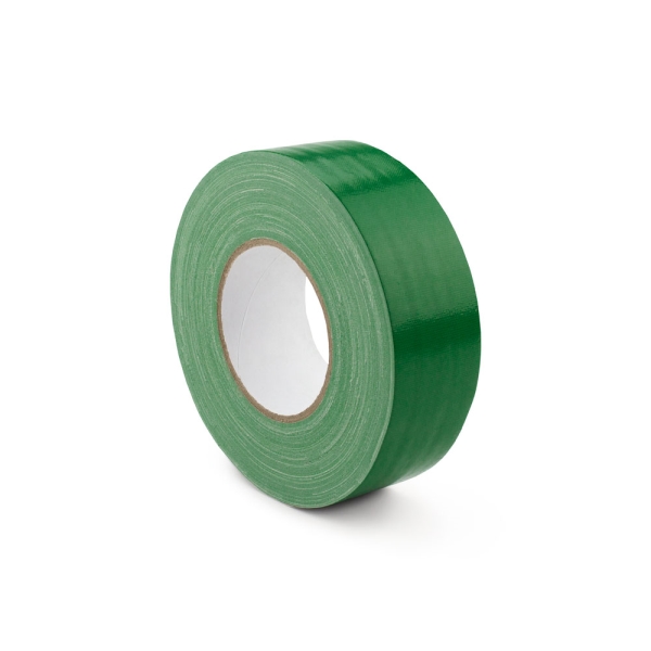 Hladká textílna páska WT-5561 – textil potiahnutý PE, zelená, 25 mm × 50 m