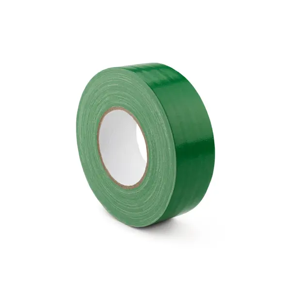 Hladká textílna páska WT-5561 – textil potiahnutý PE, zelená, 25 mm × 50 m