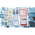 Informačné rámčeky, značenie Frames 4 Docs, magnetické – žltá, formát A4, balenie 10 ks