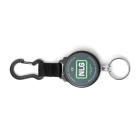 Jojo karabína Mini NLG Lanyard s oceľovým lankom na náradie – kov, čierna