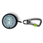 Jojo karabína NLG Lanyard s oceľovým lankom na náradie s nosnosťou 3 kg – kov, čierna