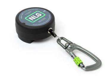 Jojo karabína NLG Lanyard s oceľovým lankom na náradie s nosnosťou 3 kg – kov, čierna