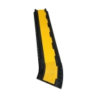 Káblový prejazd, most 1 t, rohový diel 30° – 250×50 mm, žlto-čierna