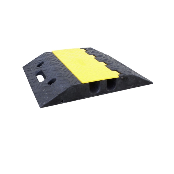 Káblový prejazd, most 10 t – 400×500×65 mm, žlto-čierna