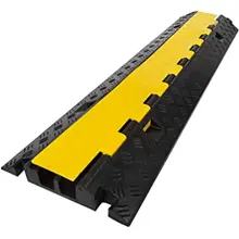 Káblový prejazd, most 15 t – 1000×250×50 mm, žlto-čierna