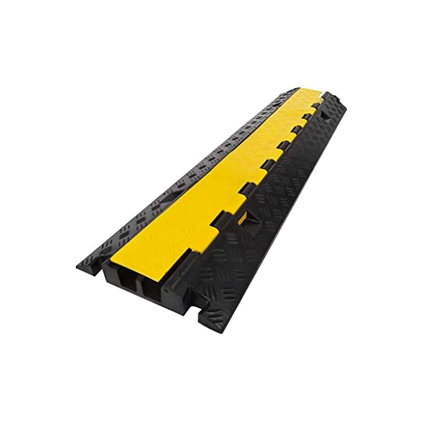 Káblový prejazd, most 15 t – 1000×250×50 mm, žlto-čierna