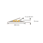 Káblový prejazd, most 20 t – 900×500×70 mm, žlto-čierna