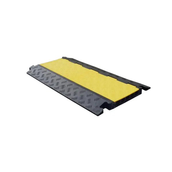 Káblový prejazd, most 20 t, – 910×500×45 mm, žlto-čierna