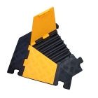 Káblový prejazd, most 20 t, rohový diel 30° – 170×500×45 mm, žlto-čierna