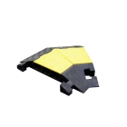 Káblový prejazd, most 20 t, rohový diel 30° –  600×500×70 mm, žlto-čierna