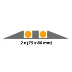 Káblový prejazd, most 5 km/h, 40 t – 600×300×90 mm, čierna