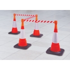 Kazeta Tensacone pre dopravný/cestný kužeľ, oranžová – červeno-biele pásmo 3,65 m