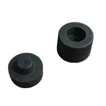 Koncovka z recyklovanej gumy Twist – čierná, pr. 150 mm