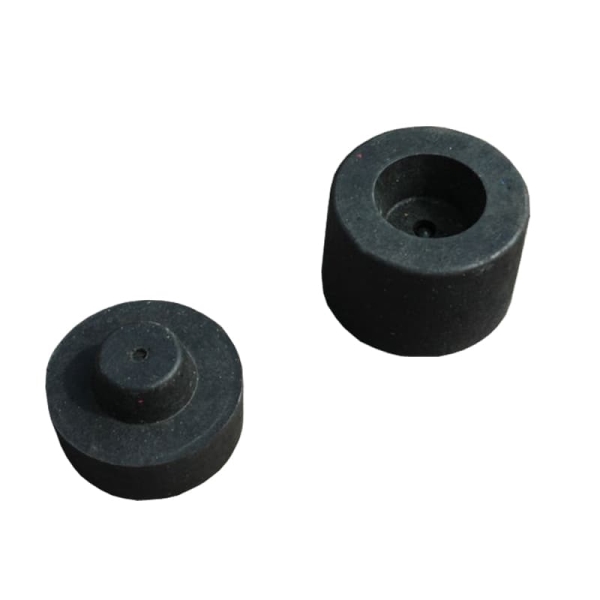 Koncovka z recyklovanej gumy Twist – čierná, pr.150 mm