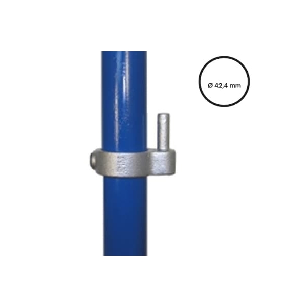 Konštrukčný fiting, spojka ocelový trubek pr. 42,4 mm – Pántový čap 140-C42
