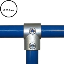 Konštrukčný fiting, spojka oceľových rúrok pr. 26,9 mm – Odbočka 101-A27