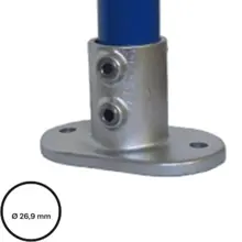 Konštrukčný fiting, spojka oceľových rúrok pr. 26,9 mm – podstava prírubová konstrukčná 132-A27