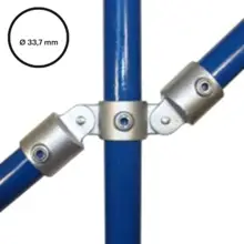 Konštrukčný fiting, spojka oceľových rúrok pr. 33,7 mm – Dvojitá kĺbová spojka 167-B34