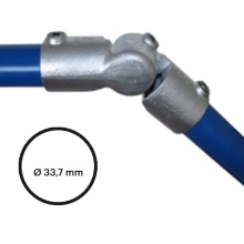 Konštrukčný fiting, spojka oceľových rúrok pr. 33,7 mm – Kĺbová spojka 166-B34