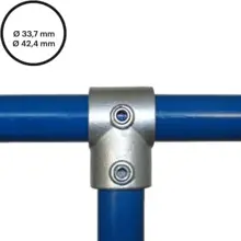 Konštrukčný fiting, spojka oceľových rúrok pr. 33,7 mm/pr. 42,4 mm – redukčná odbočka 101-B34/C42