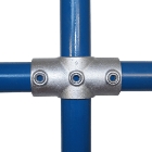 Konštrukčný fiting, spojka oceľových rúrok pr. 33,7 mm – priebežný kríž (stredový) 119-B34