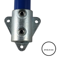 Konštrukčný fiting, spojka oceľových rúrok pr. 42,4 mm – Bočná úchytka trojbodová 146-C42