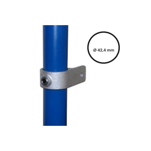 Konštrukčný fiting, spojka oceľových rúrok pr. 42,4 mm – Držiak s jedným očkom 199-C42