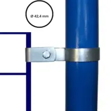 Konštrukčný fiting, spojka oceľových rúrok pr. 42,4 mm – Jednoduchá spona 170-C42