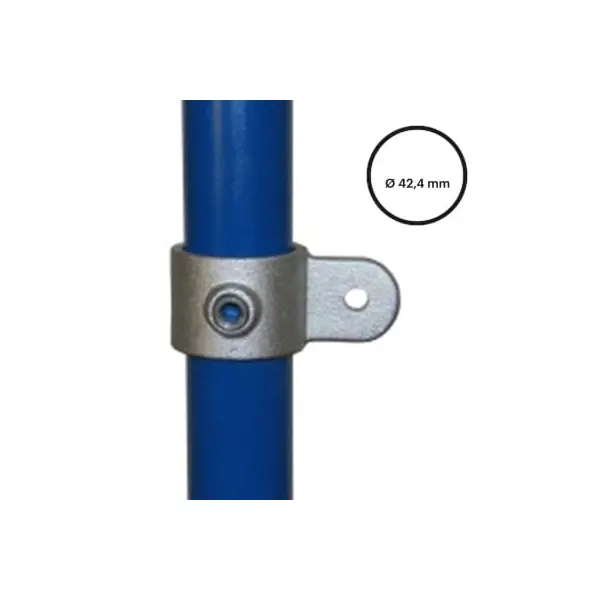 Konštrukčný fiting, spojka oceľových rúrok pr. 42,4 mm – Kĺbový 'samček'  jednoduchý priamy 173M-C42