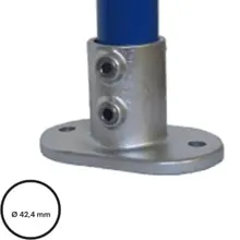 Konštrukčný fiting, spojka oceľových rúrok pr. 42,4 mm – podstava prírubová konstrukčná 132-C42