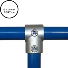 Konštrukčný fiting, spojka oceľových rúrok pr. 42,4 mm/pr. 33,7 mm – redukčná odbočka 101-C42/B34