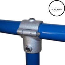 Konštrukčný fiting, spojka oceľových rúrok pr. 42,4 mm – rozoberateľná odbočka (2 šrúby) 136-C42