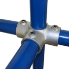 Konštrukčný fiting, spojka oceľových rúrok pr. 42,4 mm – Uhlový spojovací kríž 176-C42