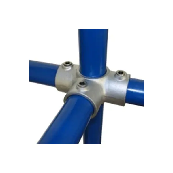 Konštrukčný fiting, spojka oceľových rúrok pr. 42,4 mm – Uhlový spojovací kríž 176-C42