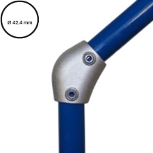 Konštrukčný fiting, spojka oceľových rúrok pr. 42,4 mm – variabilná úhlová spojka 15-60 stupňov, 124-C42