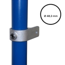 Konštrukčný fiting, spojka oceľových rúrok  pr. 48,3 mm – Držiak s jedným očkom 199-D48
