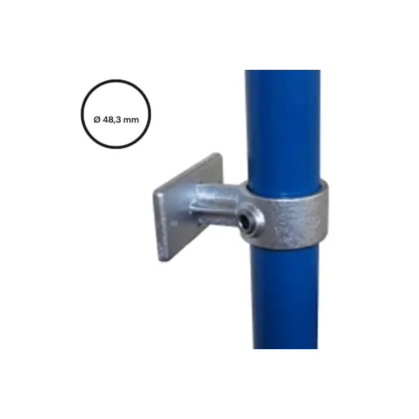 Konštrukčný fiting, spojka oceľových rúrok pr. 48,3 mm – Držiak zábradlia 143-D48