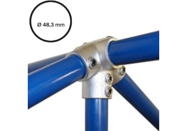 Konštrukčný fiting, spojka oceľových rúrok pr. 48,3 mm – Hrebeňová spojka 27 1/2°, 191-D48