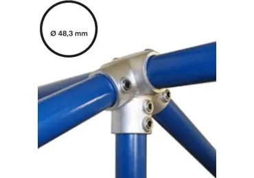 Konštrukčný fiting, spojka oceľových rúrok pr. 48,3 mm – Hrebeňová spojka 27 1/2°, 191-D48