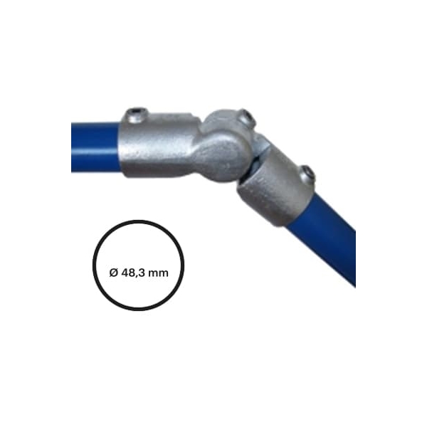 Konštrukčný fiting, spojka oceľových rúrok pr. 48,3 mm – Kĺbová spojka 166-D48