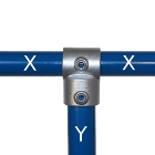 Konštrukčný fiting, spojka oceľových rúrok pr. 48,3 mm/pr. 42,4 mm – redukčná odbočka 101-D48/C42