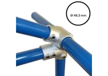 Konštrukčný fiting, spojka oceľových rúrok pr. 48,3 mm – Previsová spojka 27 1/2°, 185-D48