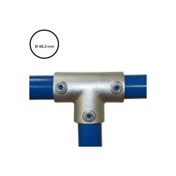 Konštrukčný fiting, spojka oceľových rúrok pr. 48,3 mm – spojovacia odbočka 104-D48