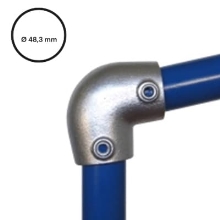 Konštrukčný fiting, spojka oceľových rúrok pr. 48,3 mm – Úhlové koleno 0-11 stupňov, 154-D48