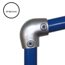 Konštrukčný fiting, spojka oceľových rúrok pr. 48,3 mm – Úhlové koleno 0-11°, 154-D48