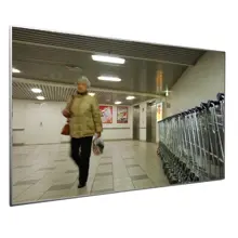 Kontrolné ploché zrkadlo Premium – akrylát, hliníkový rám, 75×100 cm