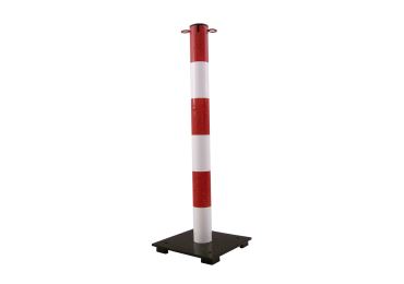 Kovový stĺpik Premium 70 – v.90 cm, červeno-biela