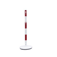 Kovový stĺpik Standard – v.1000 mm, červeno-biela