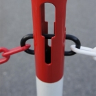 Kovový stĺpik Standard – v.1000 mm, žlto-čierna